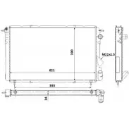 Радиатор охлаждения двигателя WILMINK GROUP 2XZYJSN WG1723555 4257295 FR FZ8