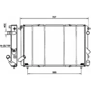Радиатор охлаждения двигателя WILMINK GROUP 7KD 6IK SO37M 4257296 WG1723556