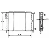 Радиатор охлаждения двигателя WILMINK GROUP 1J AN9O FL9UN 4257330 WG1723590
