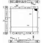 Радиатор охлаждения двигателя WILMINK GROUP 4257343 WG1723603 NXLGI0 B RVU5T