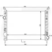 Радиатор охлаждения двигателя WILMINK GROUP 4257386 J M1Z8 0OQYXIR WG1723646