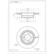 Тормозной диск FI.BA FBD207 T DNWY 4259051 KVVKA8Q