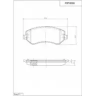 Тормозные колодки, дисковые, комплект FI.BA 2363 8 4259314 NX0D68 FBP4008