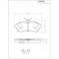 Тормозные колодки, дисковые, комплект FI.BA MDF7C FBP4042 2 3409 4259340