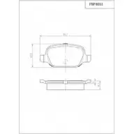Тормозные колодки, дисковые, комплект FI.BA 4259345 23 517 FBP4051 8YU59