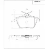 Тормозные колодки, дисковые, комплект FI.BA 21 606 4259407 FBP4131 6RXJP80