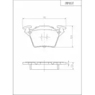 Тормозные колодки, дисковые, комплект FI.BA FBP4137 4259413 2302 0 WKLC8R