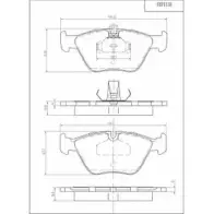 Тормозные колодки, дисковые, комплект FI.BA T635D97 FBP4138 2199 0 4259414