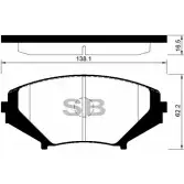 Тормозные колодки, дисковые, комплект FI.BA FBP4155 240 42 ZEKOP 4259431