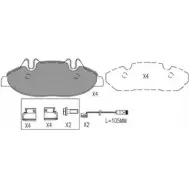 Тормозные колодки, дисковые, комплект FI.BA 240 07 843N0R FBP4187 4259463