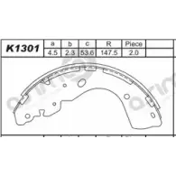 Тормозные колодки, комплект ASIMCO G9PWY 4279142 K1301 B MZQZ