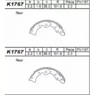Тормозные колодки, комплект ASIMCO 4279200 Z53WB4 K1767 GK23BV 4