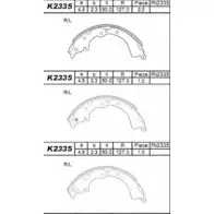 Тормозные колодки, комплект ASIMCO 4279225 IMTJQ 4 XHTG25 K2335