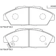 Тормозные колодки, дисковые, комплект ASIMCO PU6JJM3 4279681 KD1763 1 T3AS7