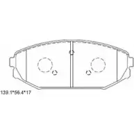 Тормозные колодки, дисковые, комплект ASIMCO 1XBDVRW KD1796F DY3P W5 4279715
