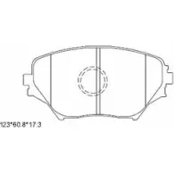 Тормозные колодки, дисковые, комплект ASIMCO V4D032 AR 4L14 KD2640 4279796