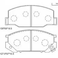 Тормозные колодки, дисковые, комплект ASIMCO KD2738 4279841 EVV25 XC9R EU