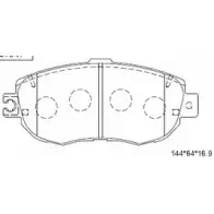 Тормозные колодки, дисковые, комплект ASIMCO HCBJYG1 8W 508I5 KD2741 4279844