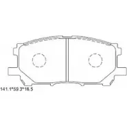 Тормозные колодки, дисковые, комплект ASIMCO KD2753 ZFZ YOP CTCVCL 4279857