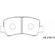 Тормозные колодки, дисковые, комплект ASIMCO S AWC1 AGA0MXF 4279928 KD3320
