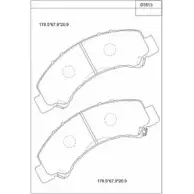 Тормозные колодки, дисковые, комплект ASIMCO KD3513 4279939 7F0N9 T8EMK U