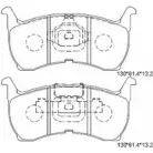 Тормозные колодки, дисковые, комплект ASIMCO HBQ37L KD3708 4279955 I O8E1Q