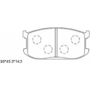 Тормозные колодки, дисковые, комплект ASIMCO WKQI4 0X HFHUZ KD3752 4280008