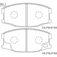 Тормозные колодки, дисковые, комплект ASIMCO 8JOK V4 KD4205 4280060 VHW00