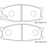 Тормозные колодки, дисковые, комплект ASIMCO KD4348 JW0 H8W0 64TER 4280078