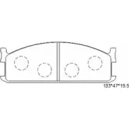 Тормозные колодки, дисковые, комплект ASIMCO 4280092 UQT7JVS KD4673 NV 3XS