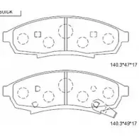 Тормозные колодки, дисковые, комплект ASIMCO 67O 2T KD6757 1Q0HUR8 4280315