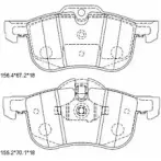Тормозные колодки, дисковые, комплект ASIMCO 4280348 VHC PT KD6792 32KFT