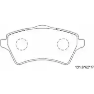 Тормозные колодки, дисковые, комплект ASIMCO 4280357 ZR 3WRRJ ZQD3E6 KD6799