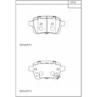 Тормозные колодки, дисковые, комплект ASIMCO 3KKBI9Q 4280531 HTZXCX 1 KD7458