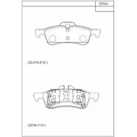 Тормозные колодки, дисковые, комплект ASIMCO 5 O10TY 4CEV8 4280583 KD7543