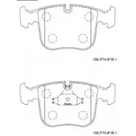 Тормозные колодки, дисковые, комплект ASIMCO D3I 08W KD7582 3XDZICI 4280634