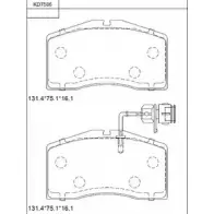 Тормозные колодки, дисковые, комплект ASIMCO 4280637 KD7586 C15 HT DWL7SYZ