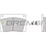 Тормозные колодки, дисковые, комплект BREMSI BP2052 4300209 2002 7 20409