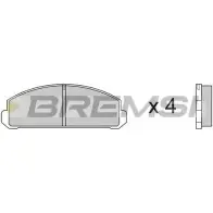 Тормозные колодки, дисковые, комплект BREMSI 4300255 20658 BP2123 2056 4