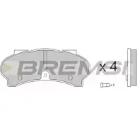 Тормозные колодки, дисковые, комплект BREMSI 4300264 20367 2 0366 BP2134