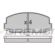 Тормозные колодки, дисковые, комплект BREMSI BP2137 4300267 20563 2 0328