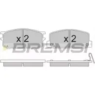 Тормозные колодки, дисковые, комплект BREMSI BP2167 4300295 2076 6 SPA167