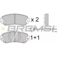 Тормозные колодки, дисковые, комплект BREMSI BP2175 2066 1 20662 4300303