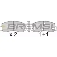 Тормозные колодки, дисковые, комплект BREMSI 20 512 BP2215 20513 4300334