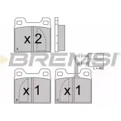 Тормозные колодки, дисковые, комплект BREMSI BP2225 20 912 4300343 21199