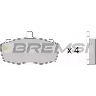 Тормозные колодки, дисковые, комплект BREMSI BP2252 4300367 SPA252 209 04