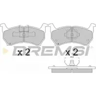 Тормозные колодки, дисковые, комплект BREMSI 4300368 2 1041 BP2253 21666