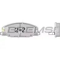 Тормозные колодки, дисковые, комплект BREMSI BP2367 21 467 21543 4300483