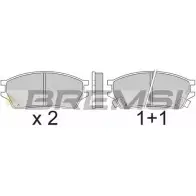 Тормозные колодки, дисковые, комплект BREMSI 2207 2 SPA392 4300506 BP2392