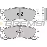 Тормозные колодки, дисковые, комплект BREMSI 213 19 4300535 BP2422 21320